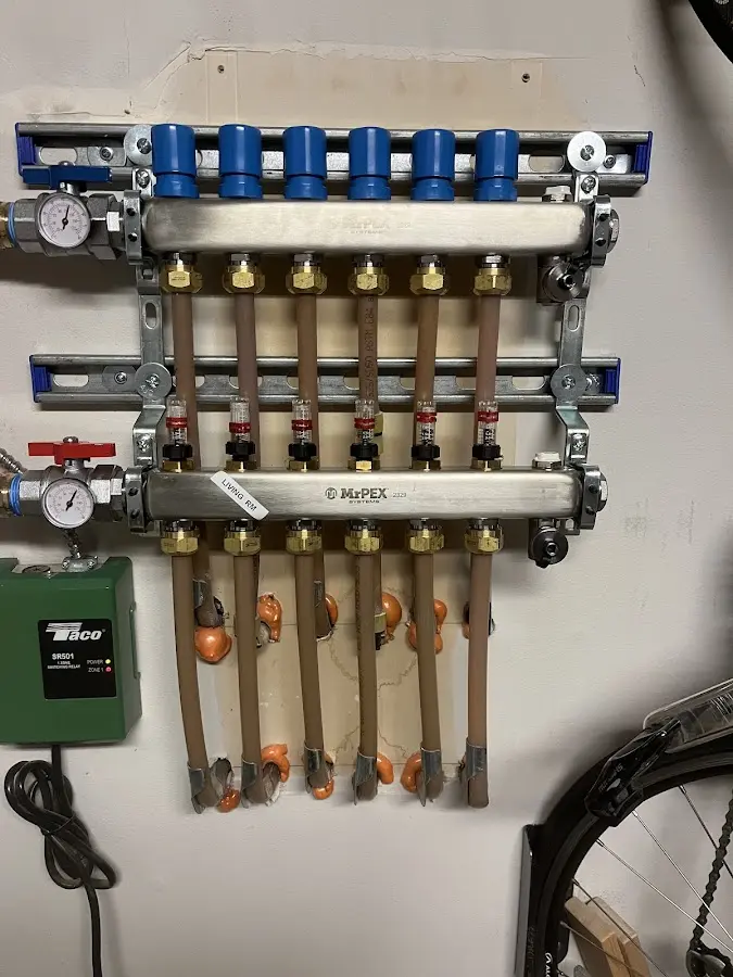 Plumber performing Gas Leak Detection at a residential property in New Hope